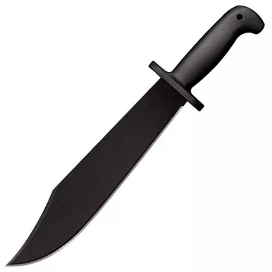 Cold Steel 97SMBWZ Black Bear Bowie 12" 1055 Carbon Steel Plain Edge Blade, Polypropylene Handle and Cor-Ex Sheath