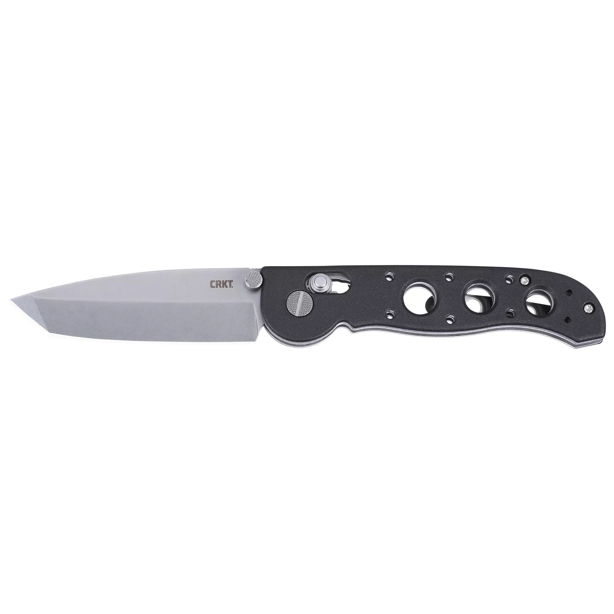Columbia M16-02x Folding Knife Tanto Blade Plain Edge 3.11" Black Grivory Handle