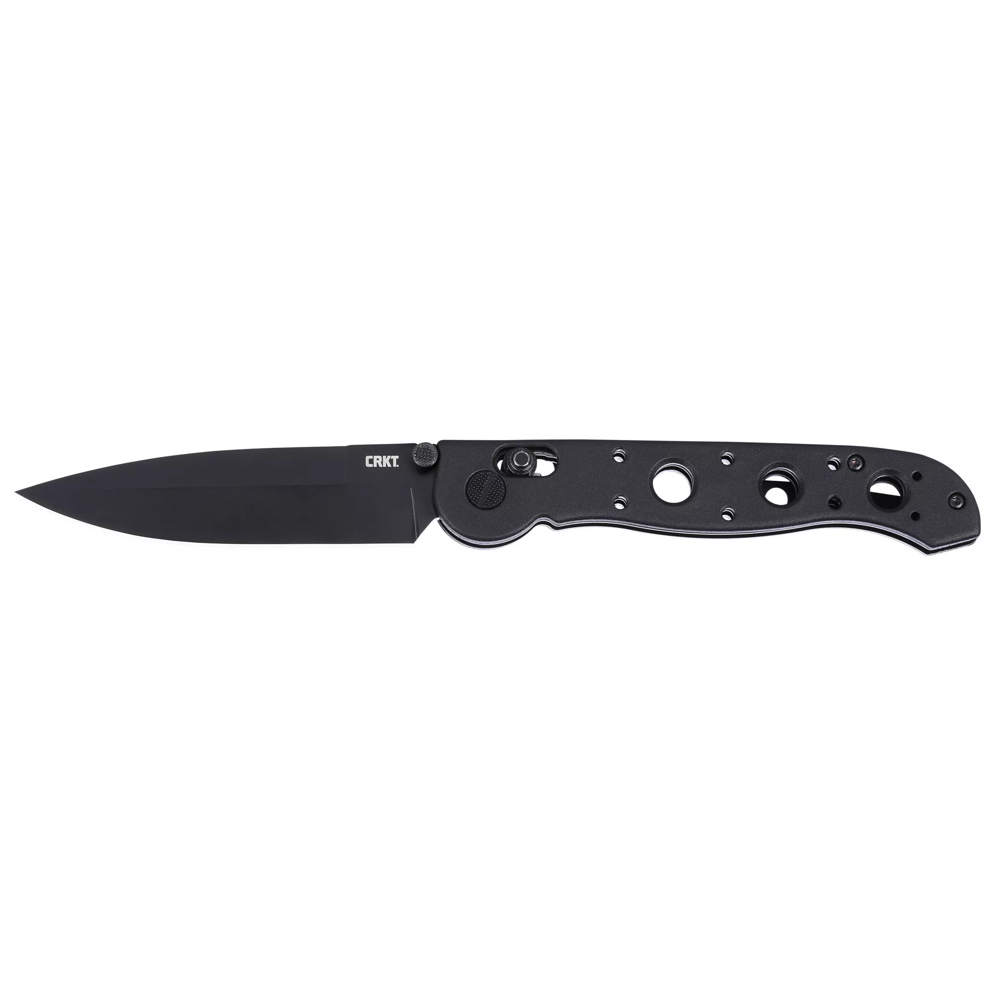 Columbia M16-03XK Folding Knife Spear Point Black Blade 3.57" Grivory Black Handle