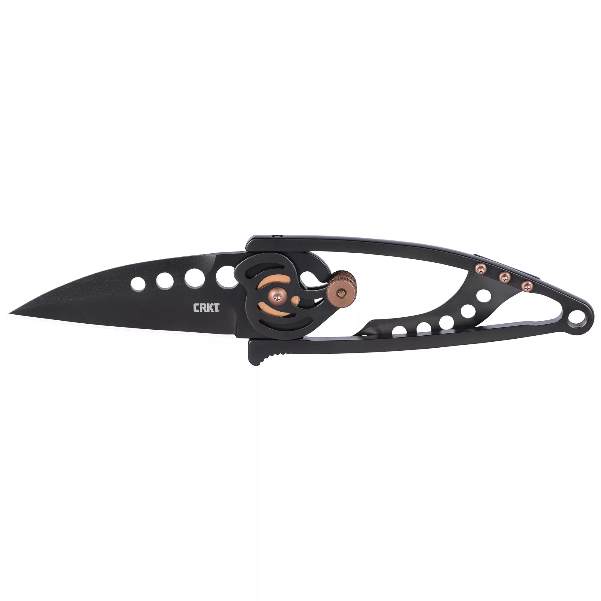 Columbia Snap Lock Folding Knife Wharncliffe Blade 2.55" Black Handle