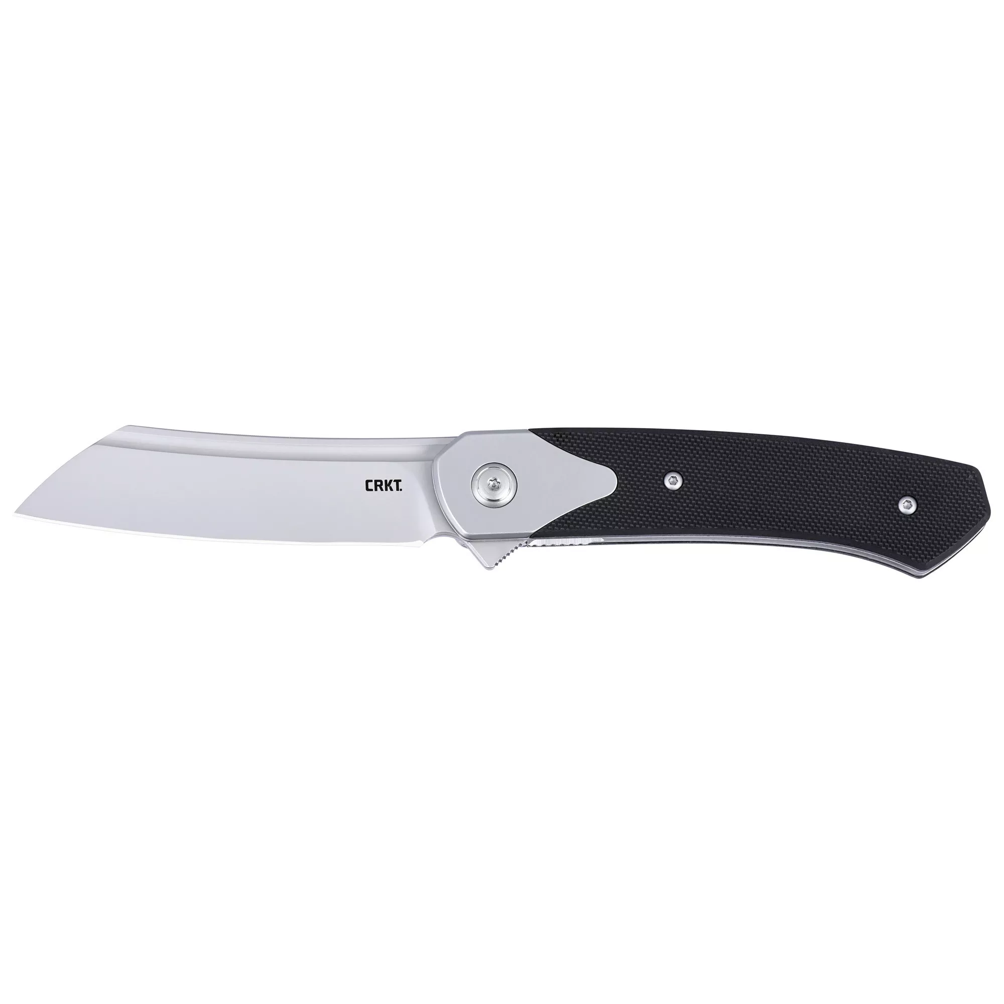 Columbia Viento Folding Knife Sheepsfoot Silver Blade 3.23" Black G10 Handle