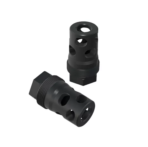 Comstock Armory 9mm Bore Compact Muzzle Brake 1/2x28 - Plan-B Suppressor Mount