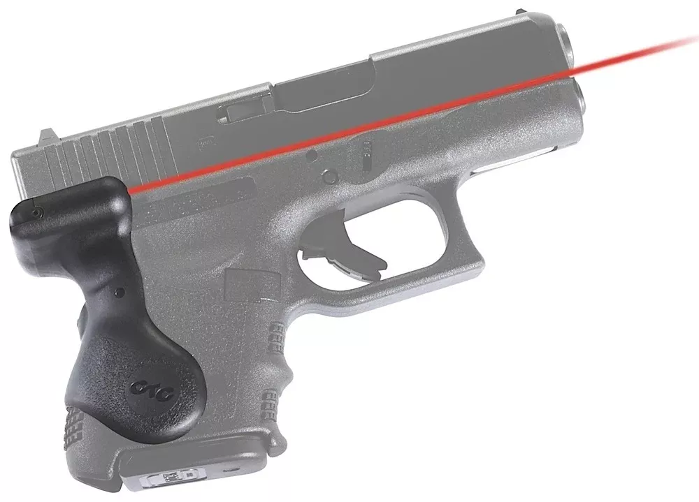 Crimson Trace 011340 LasergripsCompatible w/Glock Gen3 26/27/28/33/39 Red Laser Black Polymer