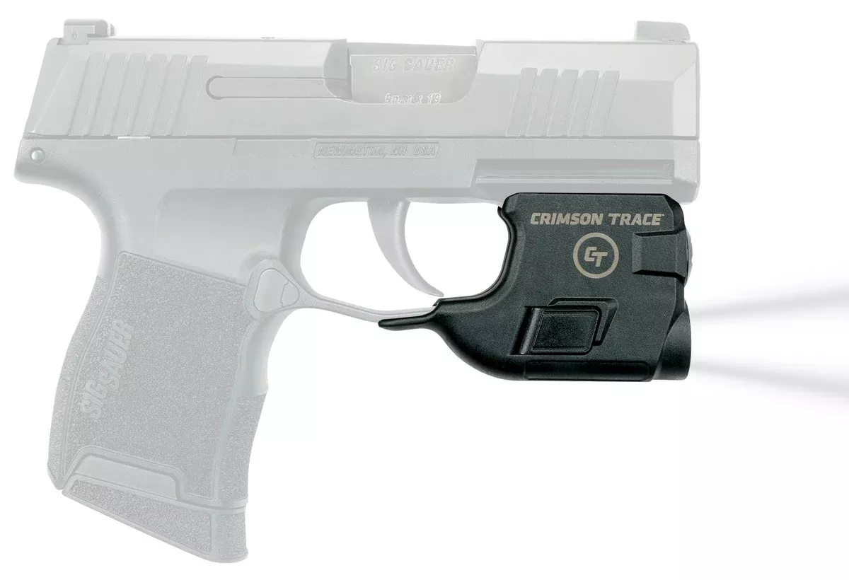 Crimson Trace 0182801 LightguardPolymer Sig Sauer P365/P365SAS/P365XL, 110 Lumens White LED, Trigger Guard Mount
