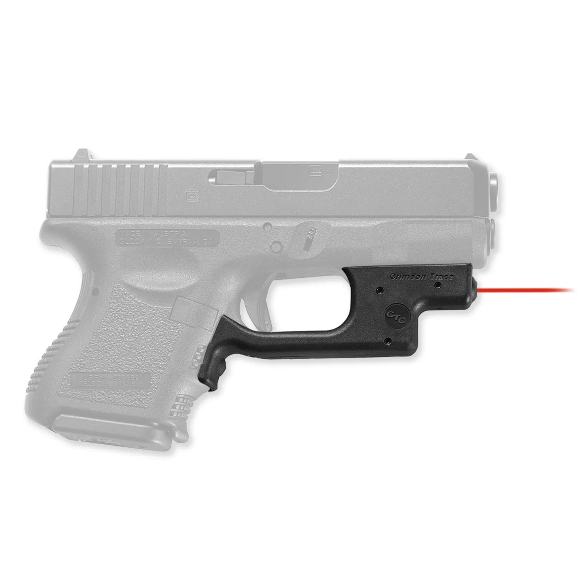 Crimson Trace Laserguard for Glock 19/26/36 – Front-Activated Red Laser Sight