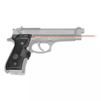 Crimson Trace LG-402M MIL-SPEC Lasergrips for Beretta 92/96/M9, Red Laser