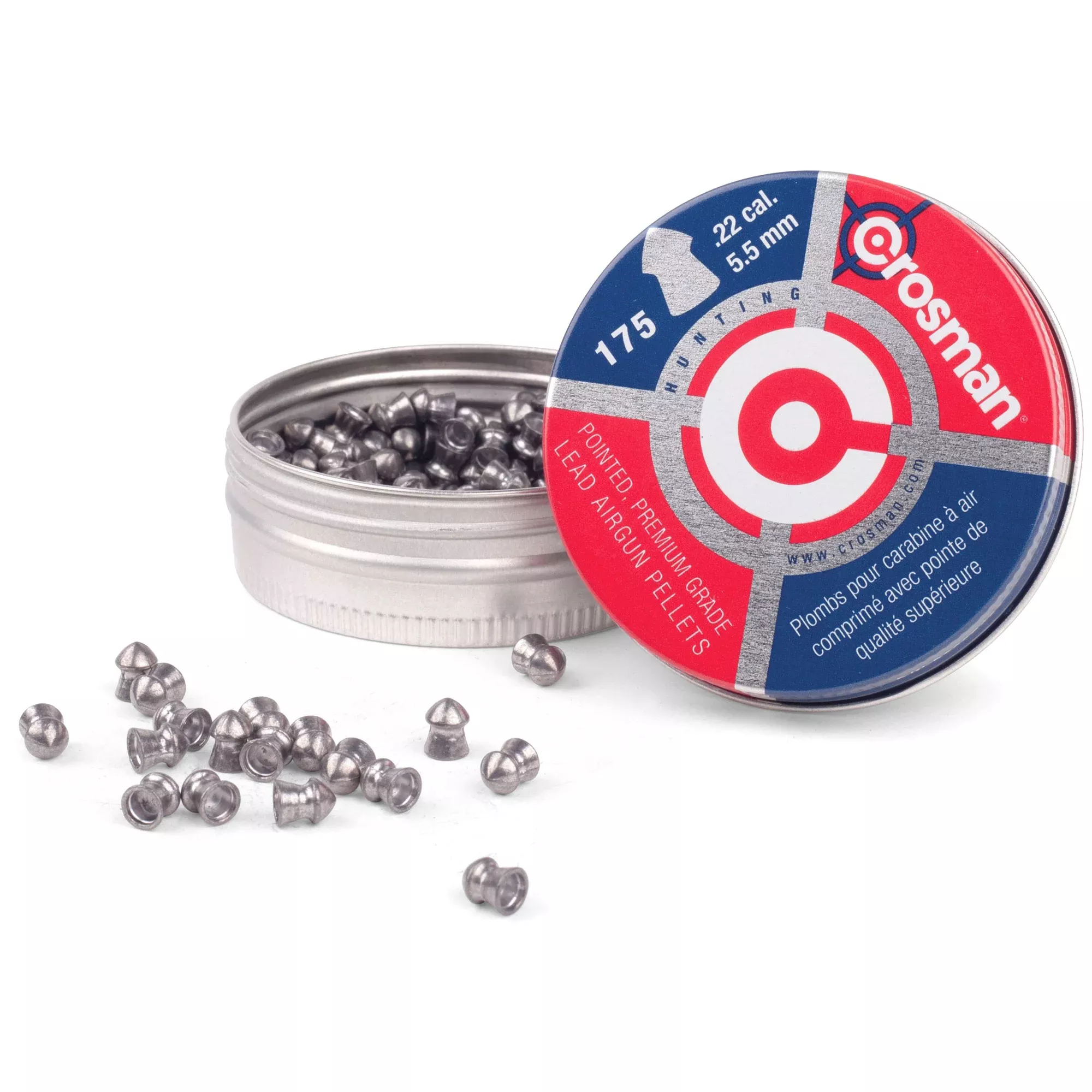 Crosman .22 Pointed Pellets 175/Tin – Hunting & Pest Control