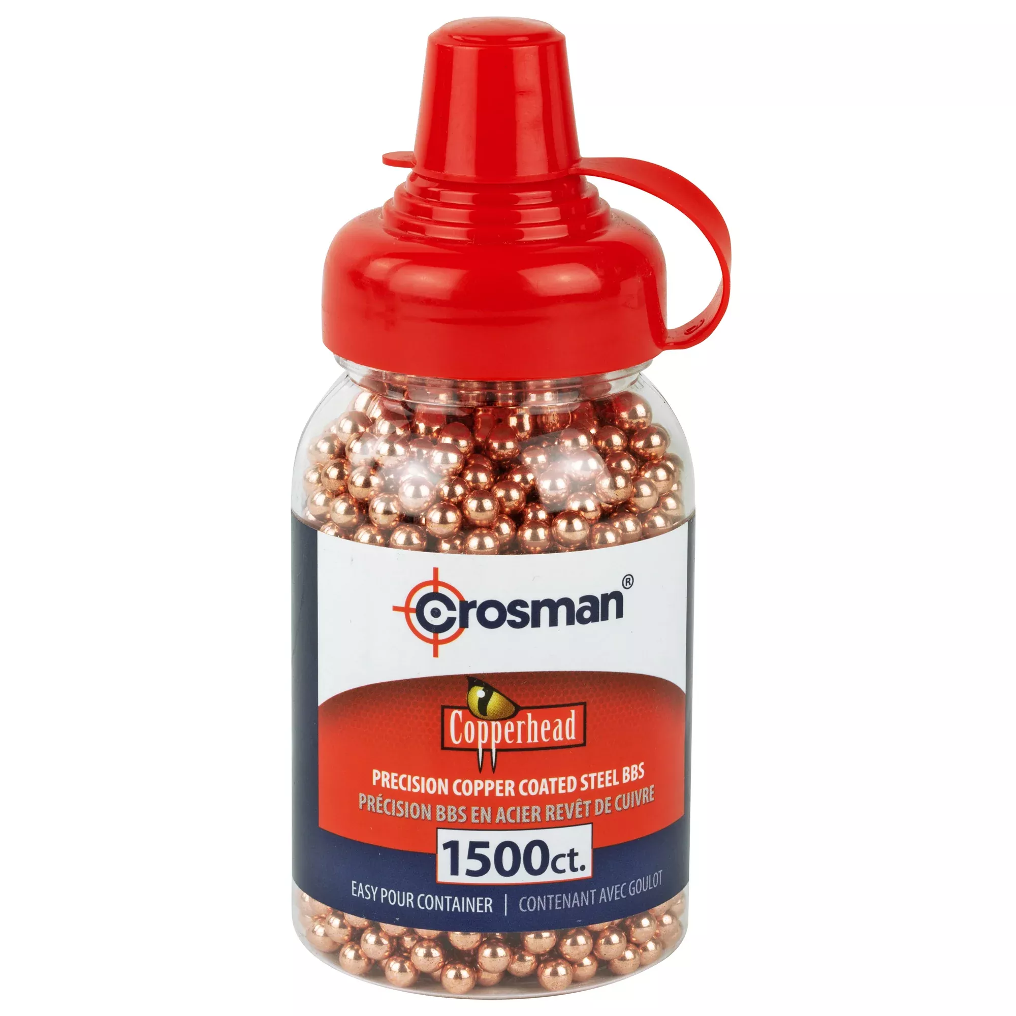 Crosman Copperhead BBs 1500 Count – .177 Caliber Steel BBs