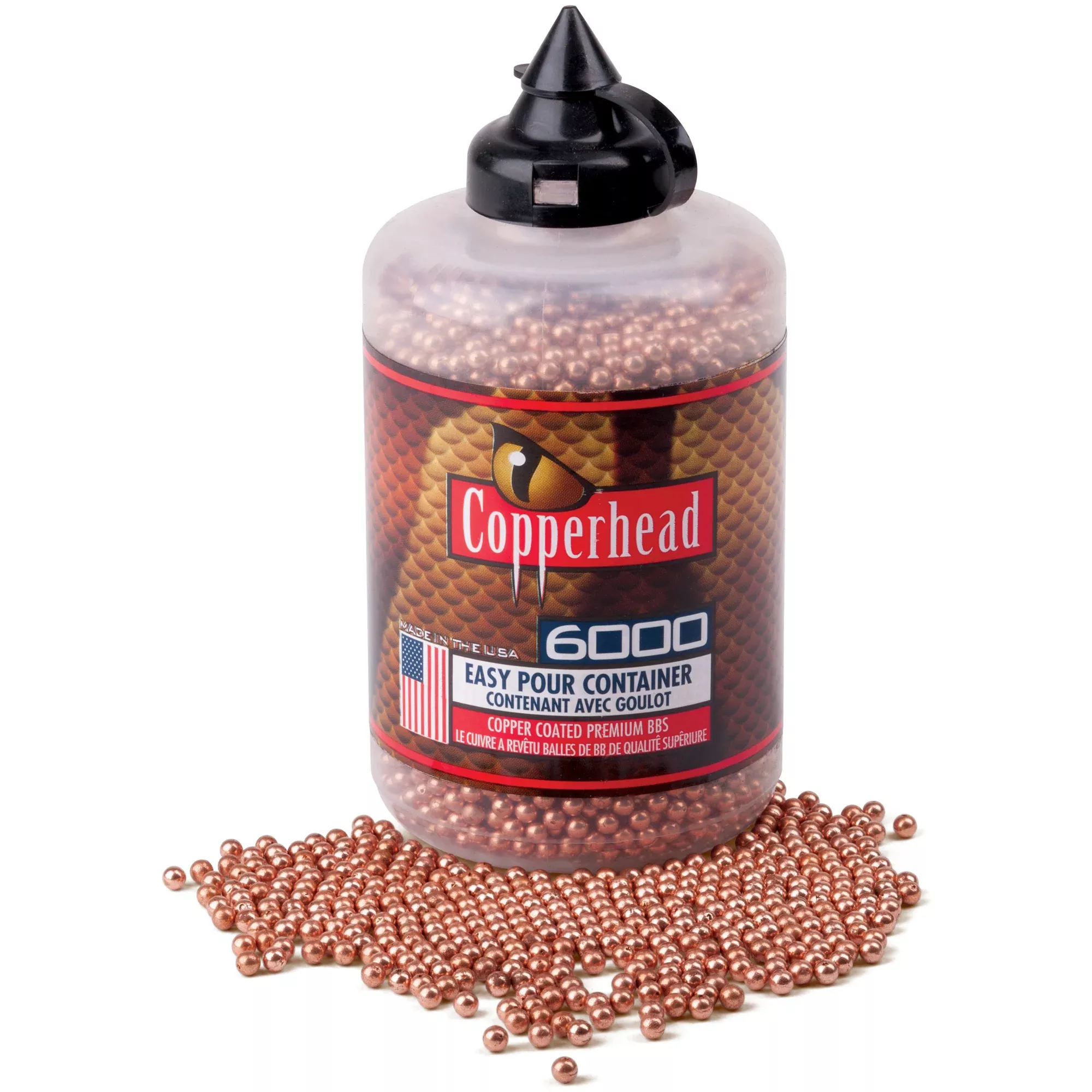 Crosman Copperhead BBs 6000 Count – 4.5mm Steel BBs