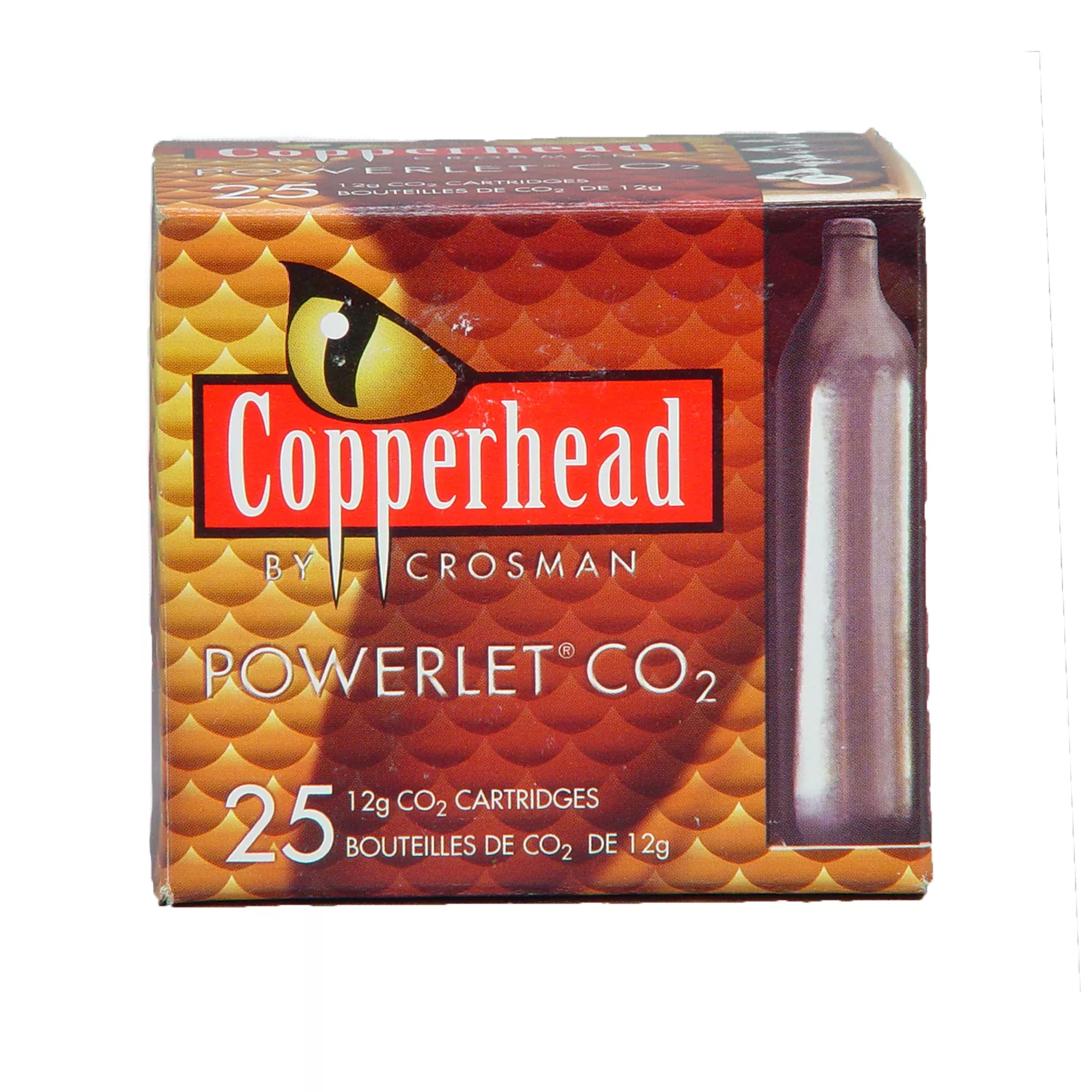 Crosman Powerlet CO2 Cartridges 25-Pack – 12g Standard