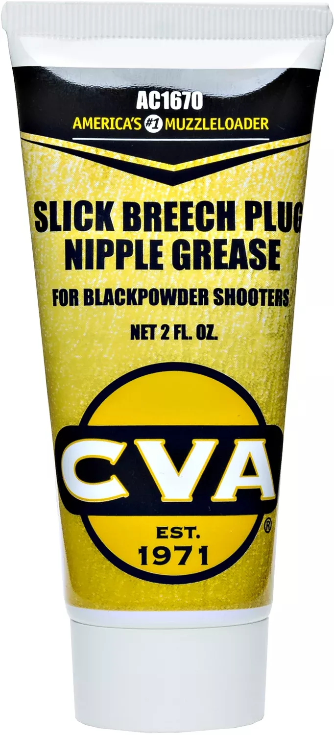 CVA AC1670 Slick Breech Plug/Nipple Grease Prevents Seizing of Nipple/Breech Plug 2 oz Squeeze Tube