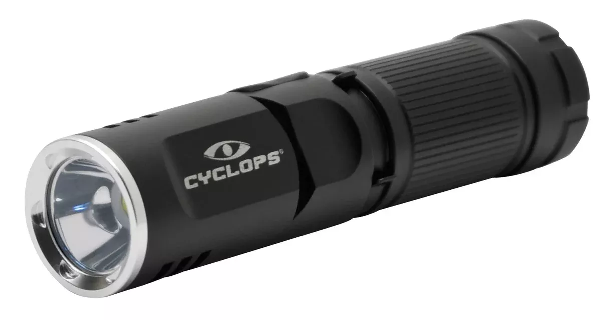 Cyclops CYCFLX400 FLX400 LED FlashlightBlack Anodized 160/400 Lumens White LED