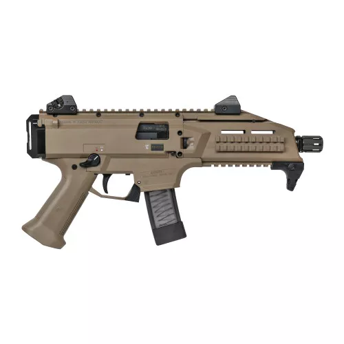 CZ - Scorpion EVO 3 S1 Pistol, 9MM, 7.7" Threaded Barrel, 1/2X28 TPI, 20rd Magazine, FDE