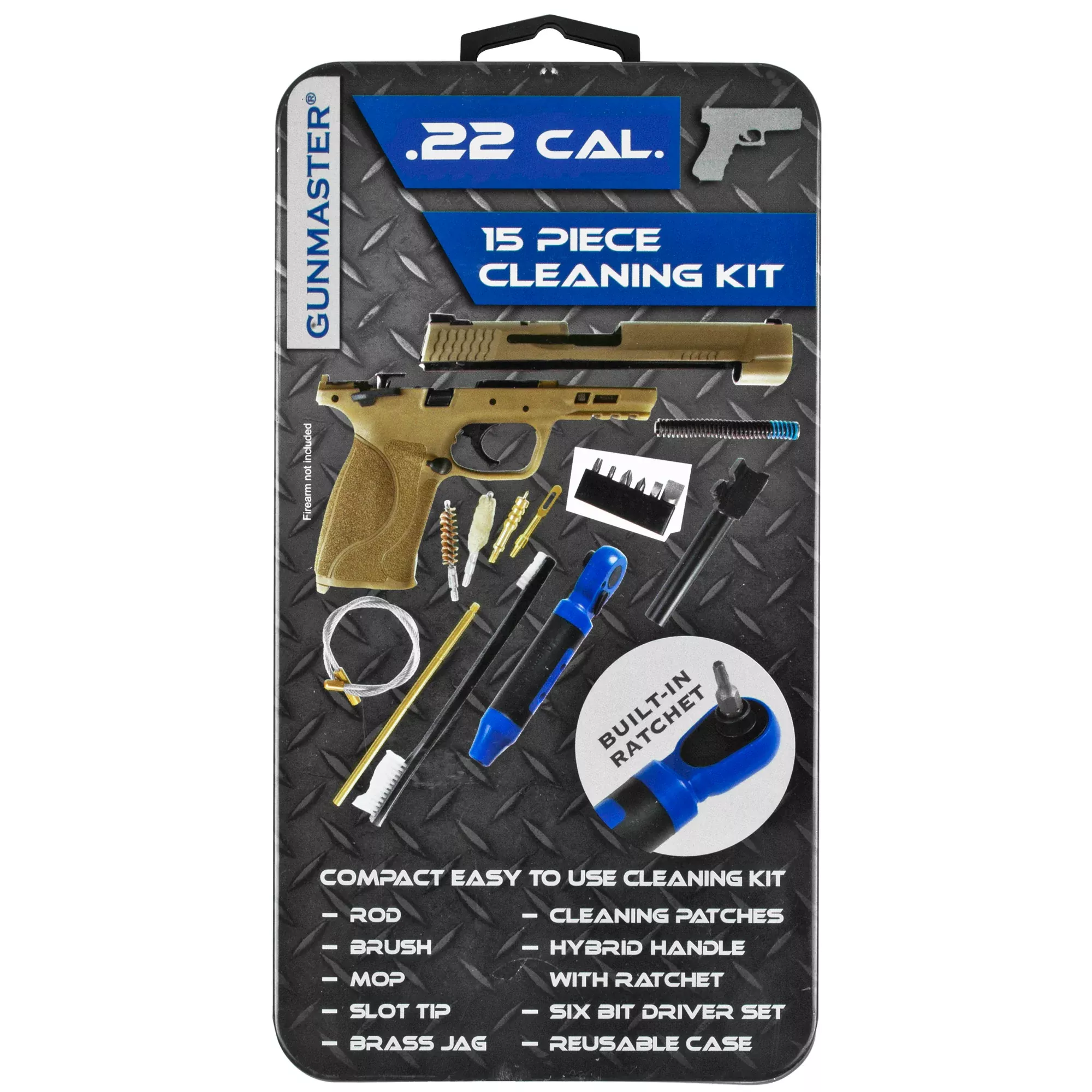 DAC Universal Rifle Cleaning Kit 16-Piece – .22 to .50 Cal