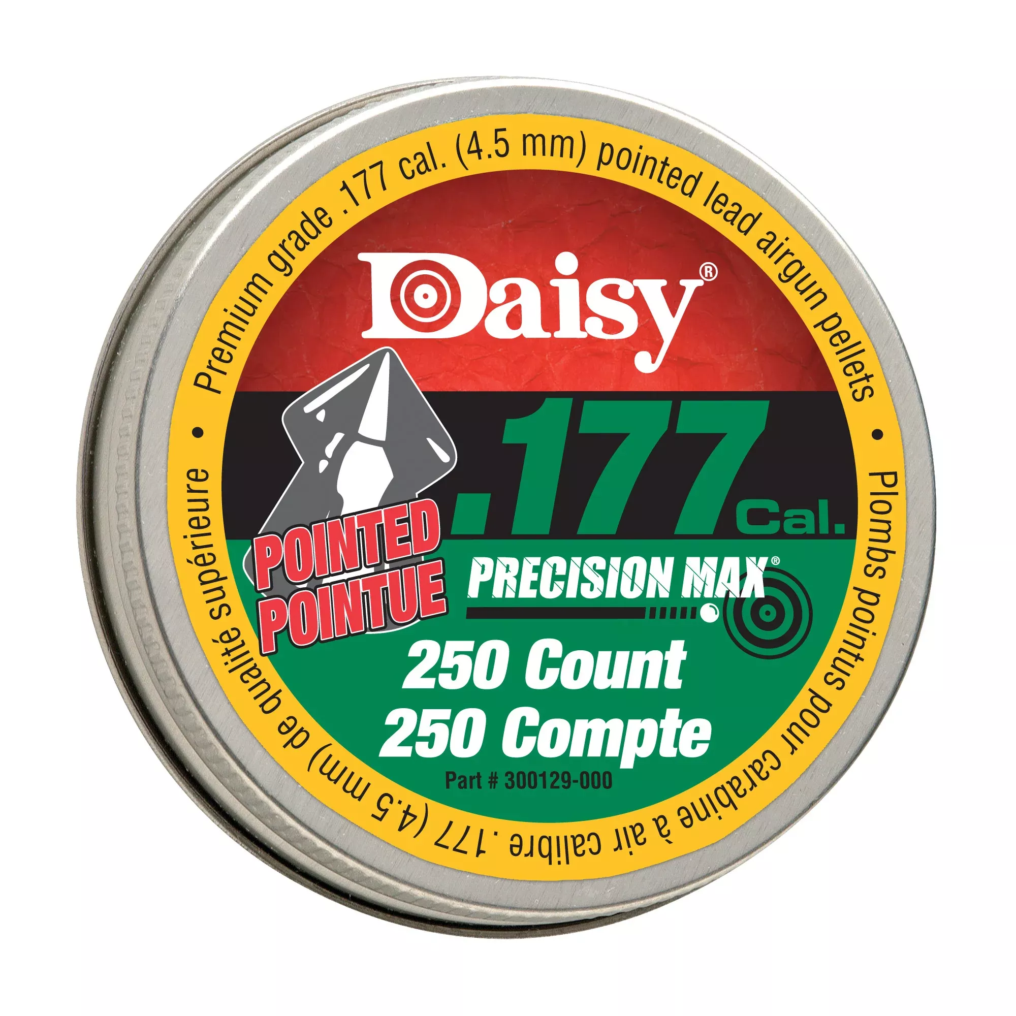 Daisy 250-Count .177 Pointed Pellet Tin