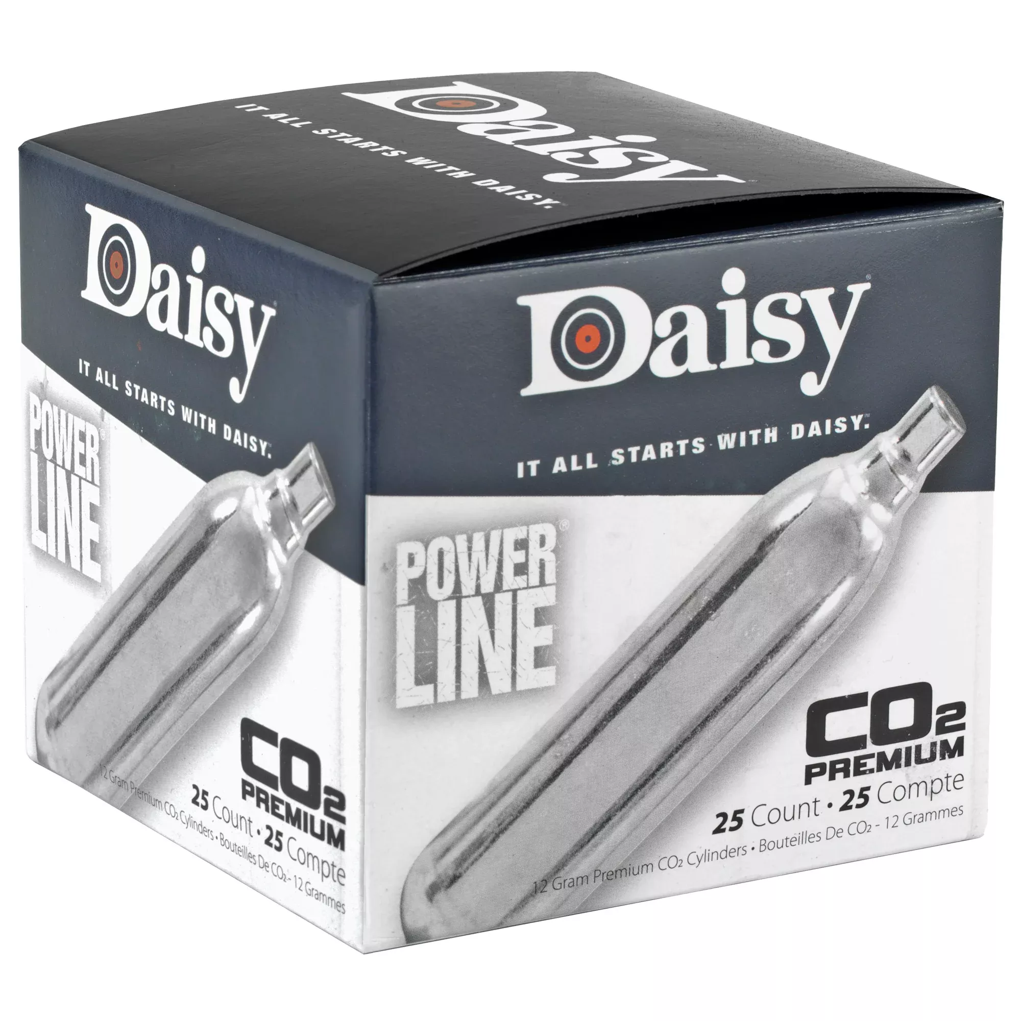 Daisy #7025 CO2 Cylinders – 25-Pack for CO2 Airguns