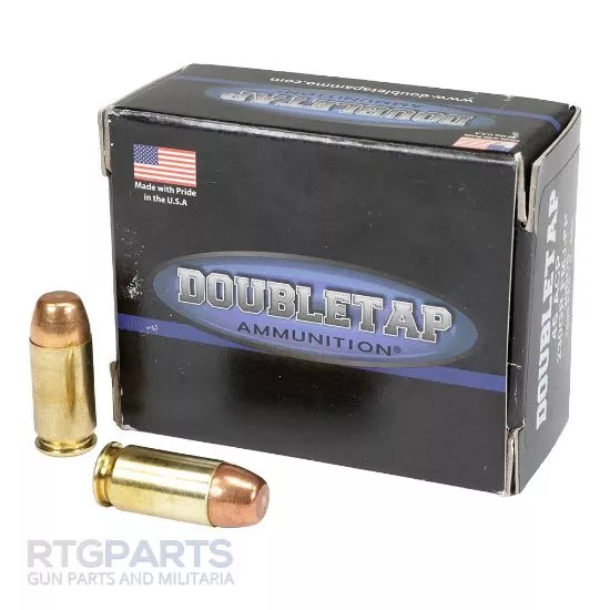 DOUBLETAP AMMUNITION .45ACP 230GR FMJ-FLAT POINT, 1000FPS / 511 FT-LB, 20RD BOX