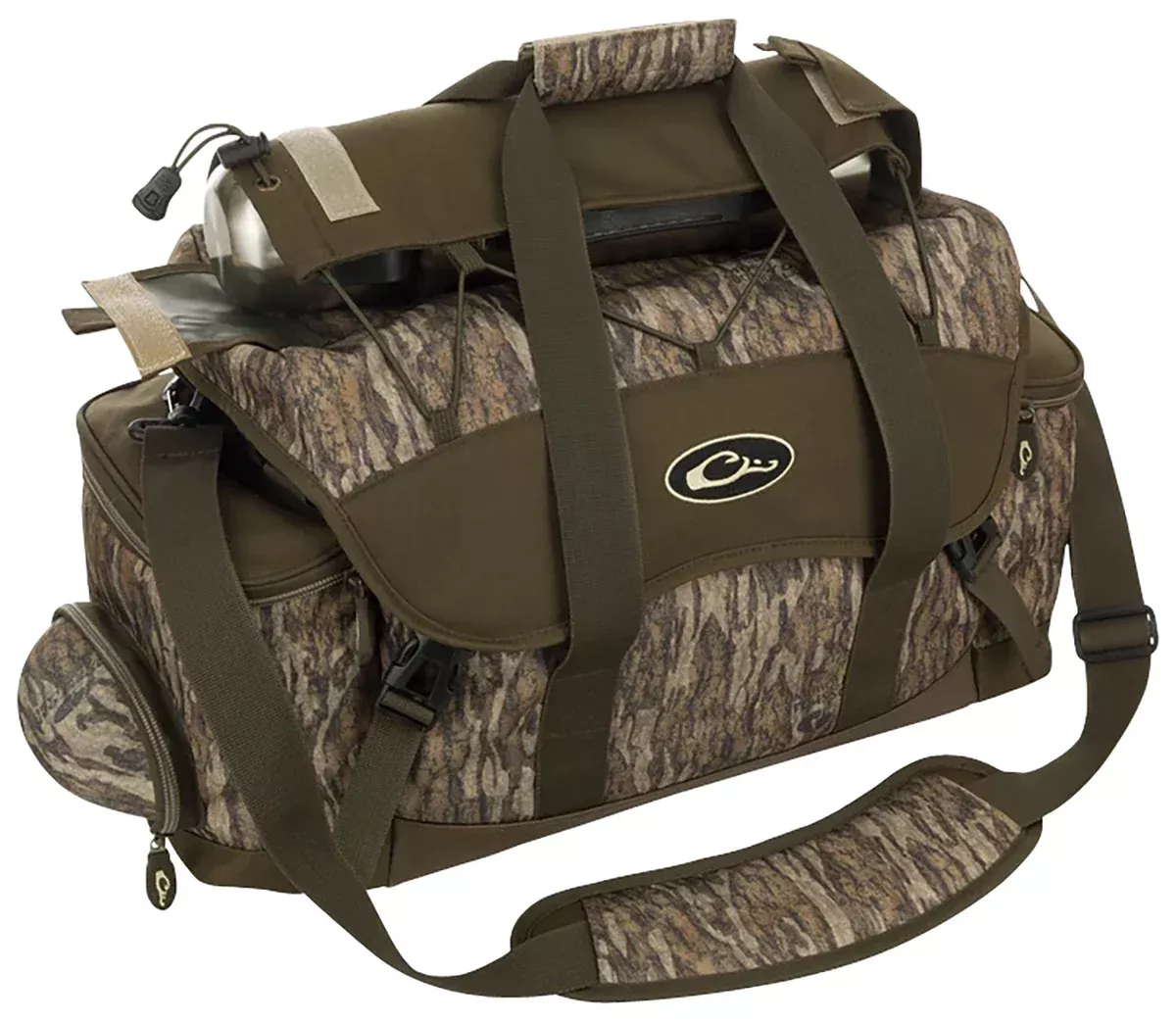 Drake Waterfowl DA2020006 Blind BagLarge 18 Pockets, Sunglass Pocket, Thermos Sleeve, Carry Handles/Adj. Strap