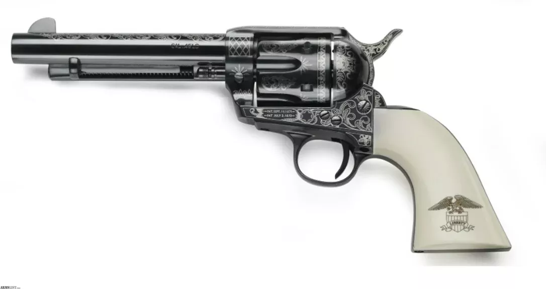 E.M.F. 1873 GWII Liberty .45 LC 5.5 Inch Laser Engraved 6 Rds GW45LLE512NMUI from ELK CO AMMO&ARMS INC near Saint Marys, Pennsylvania, USA