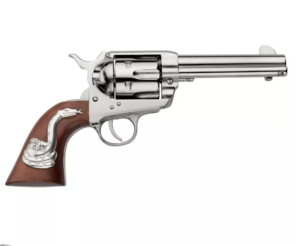 E.M.F. Pietta 1873 Wild West .45 LC 4.75 Inch Nickel 6 Rds GW45WW434NMSN from ELK CO AMMO&ARMS INC near Saint Marys, Pennsylvania, USA