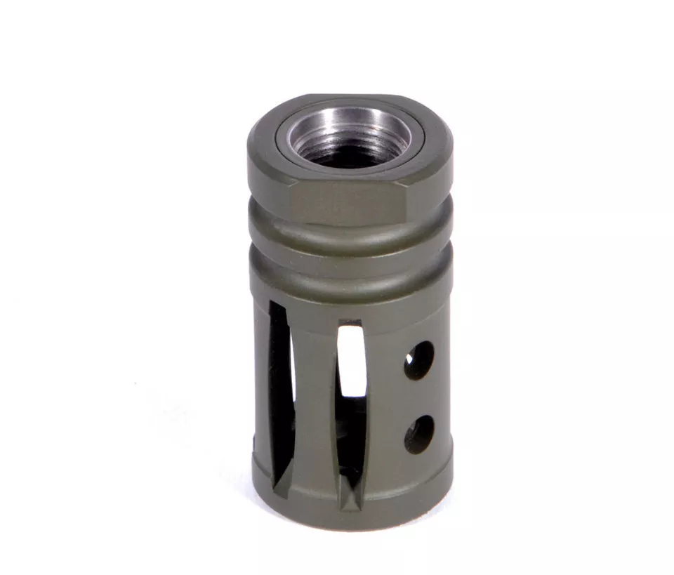 EGW AR Compensator Post-Ban Gen II Carbine 1/2 x 28 w/ Peel Washer (Bored to .223) Colored Comp