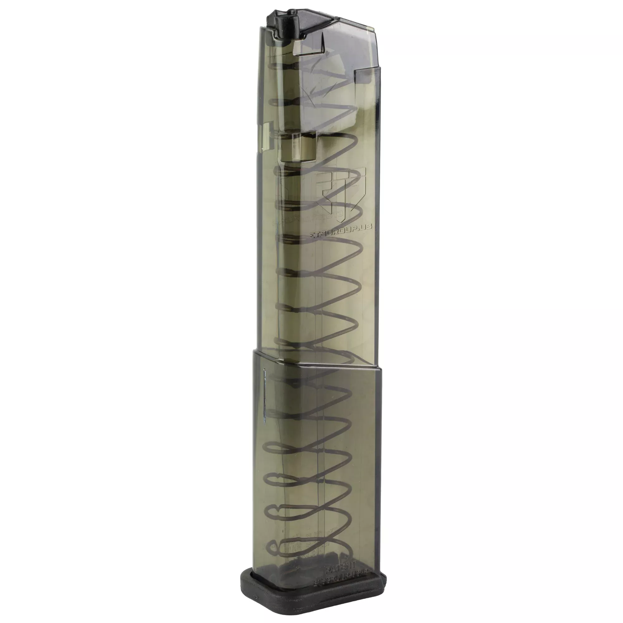 Elite Tactical Systems Group Glock 43X 9mm 19-Round Magazine – Translucent Smoke