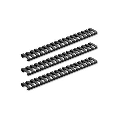 Ergo Original Rail Ladder Covers (3 pack) for Daniel Defense RIS-II - Black