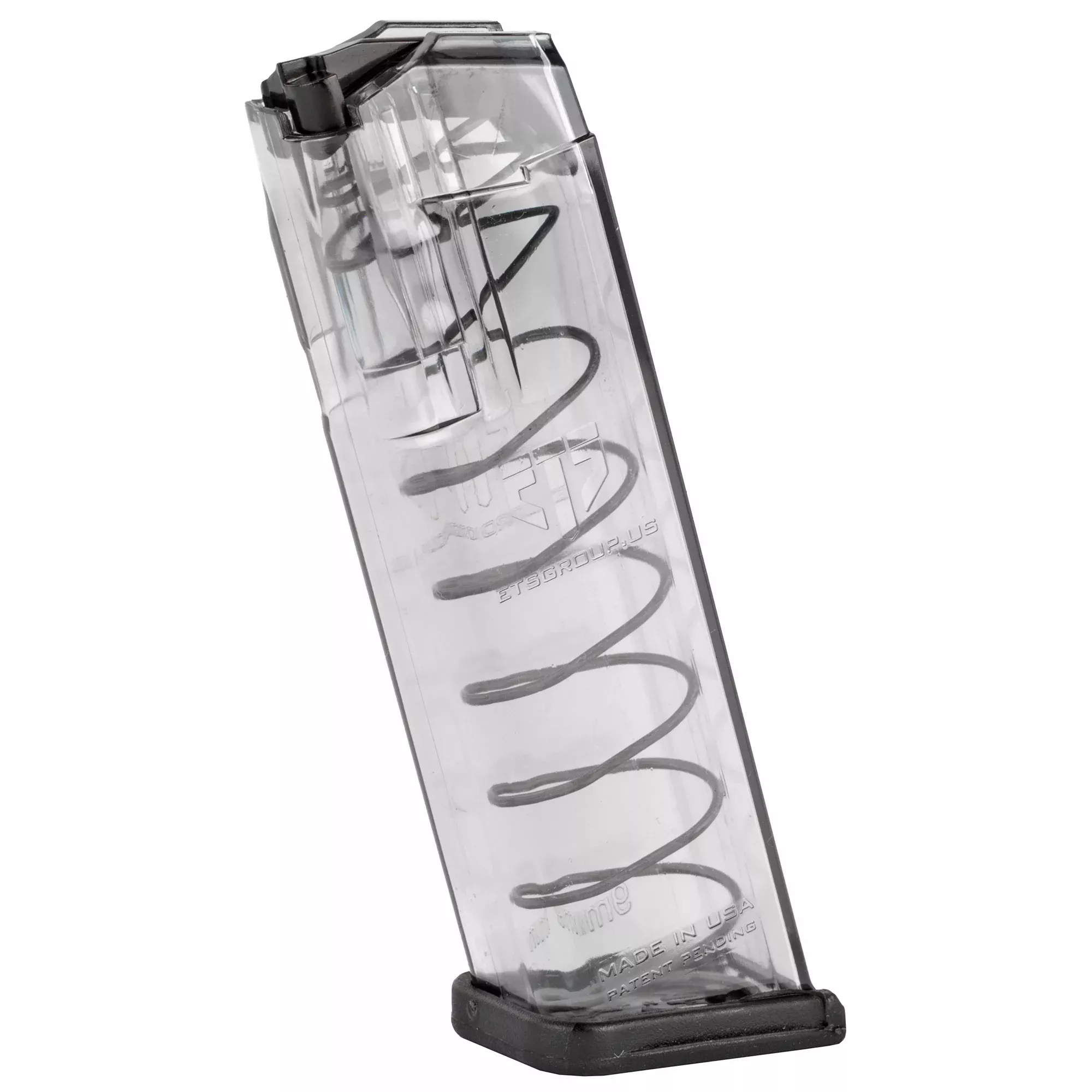 ETS Glock 17/19 9mm 17-Round Magazine – Clear Polymer