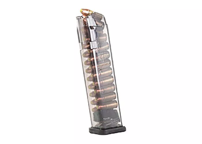 ETS Magazine for Glock 17/18/19/19X/26/34/45 9mm Clear