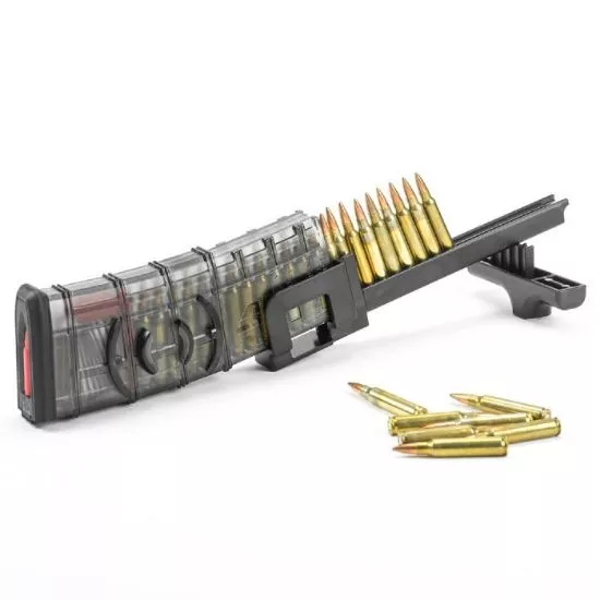 ETS UNIVERSAL RIFLE/SMG SPEED LOADER, 5.56/7.62/9MM, AR AK FN HK STEYR MORE