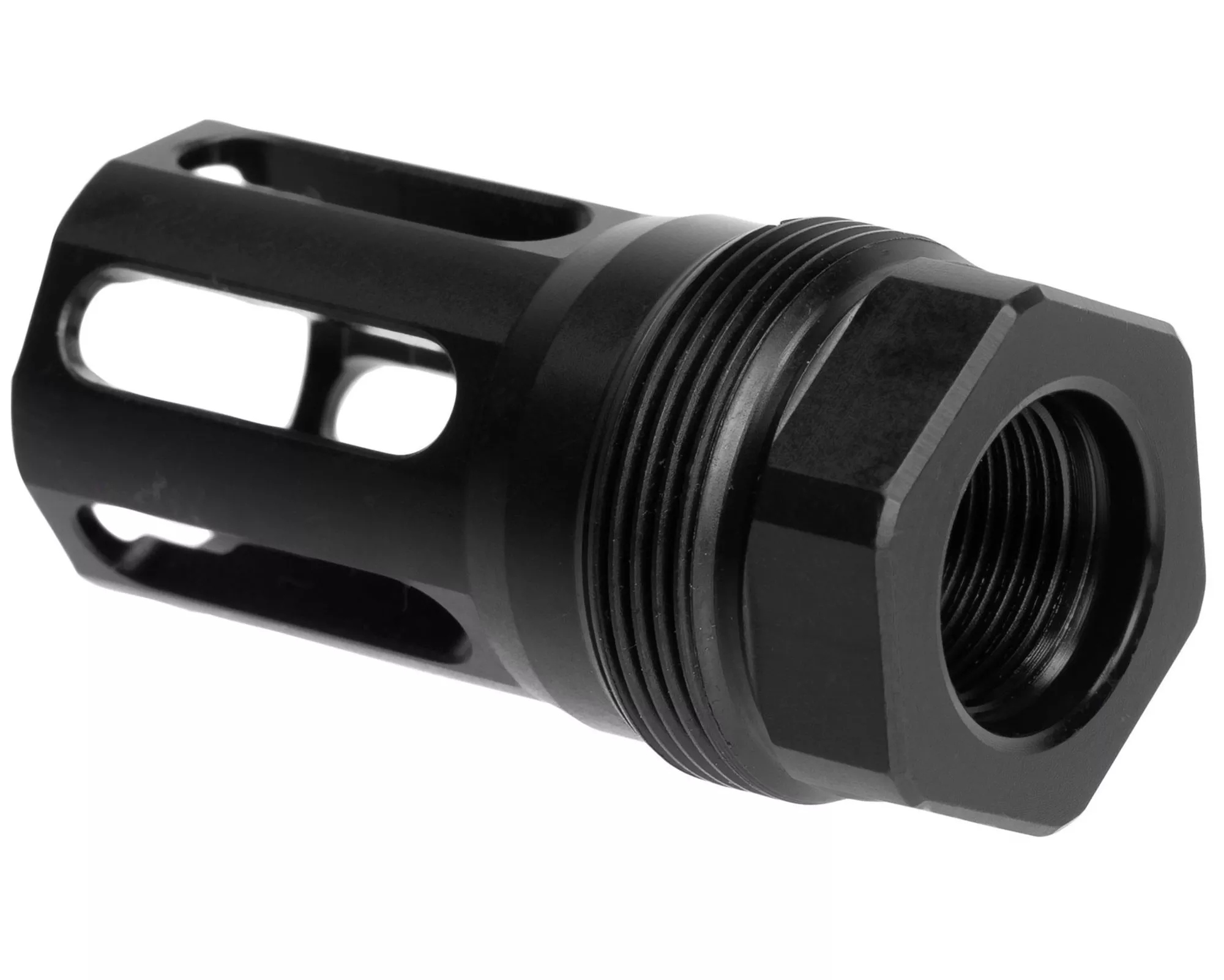 EWS Integrated Drive Flash Hider Plan B 1/2X28 Long Nitride