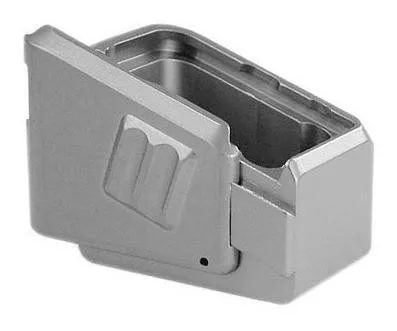Extended Base Pad & Spring for Glock Silver