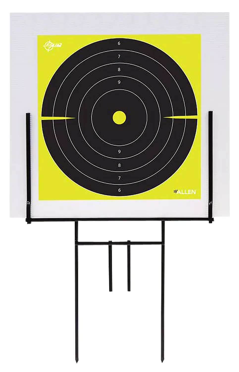 EZ-Aim 15309 Portable Range Target StandBlack Steel 18" W x 19" H Includes 2 Adhesive Targets