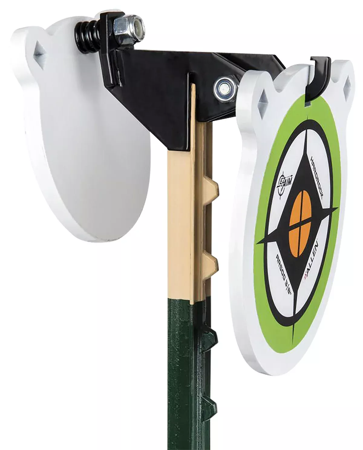 EZ-Aim 15634 Fence Topper Gong Hook & Recoil SpringBlack/Brown Steel 7"