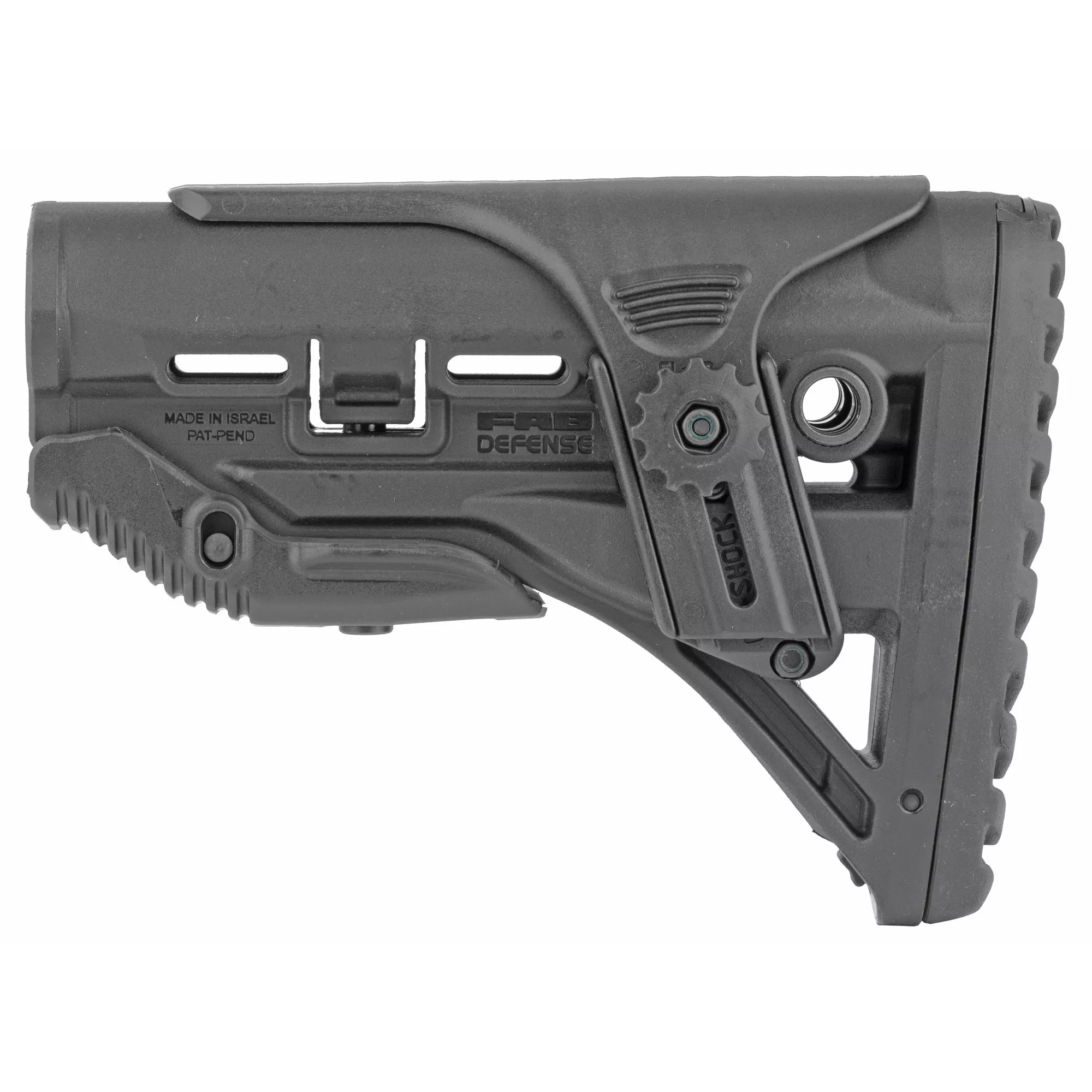 F.A.B. Defense GL-SHOCK Telescoping Stock w/Cheek Riser