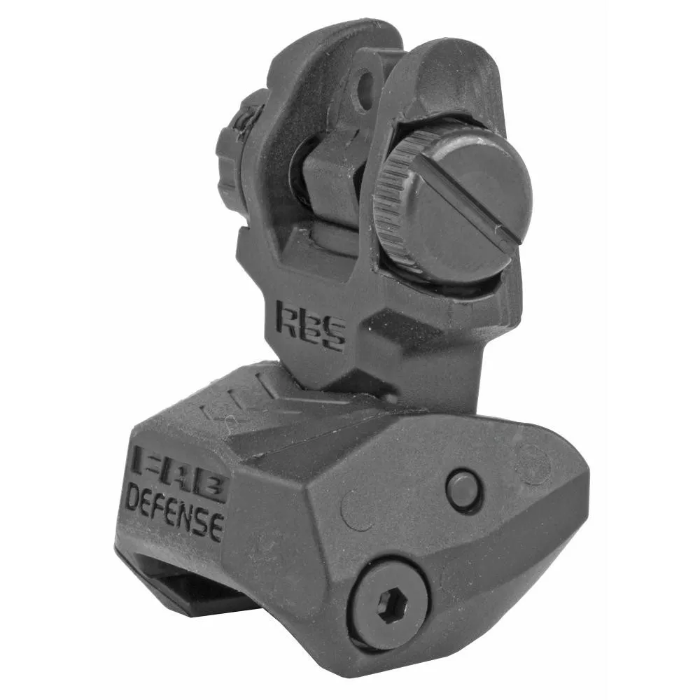 F.A.B. Defense Rear Polymer Flip-Up Sight Black