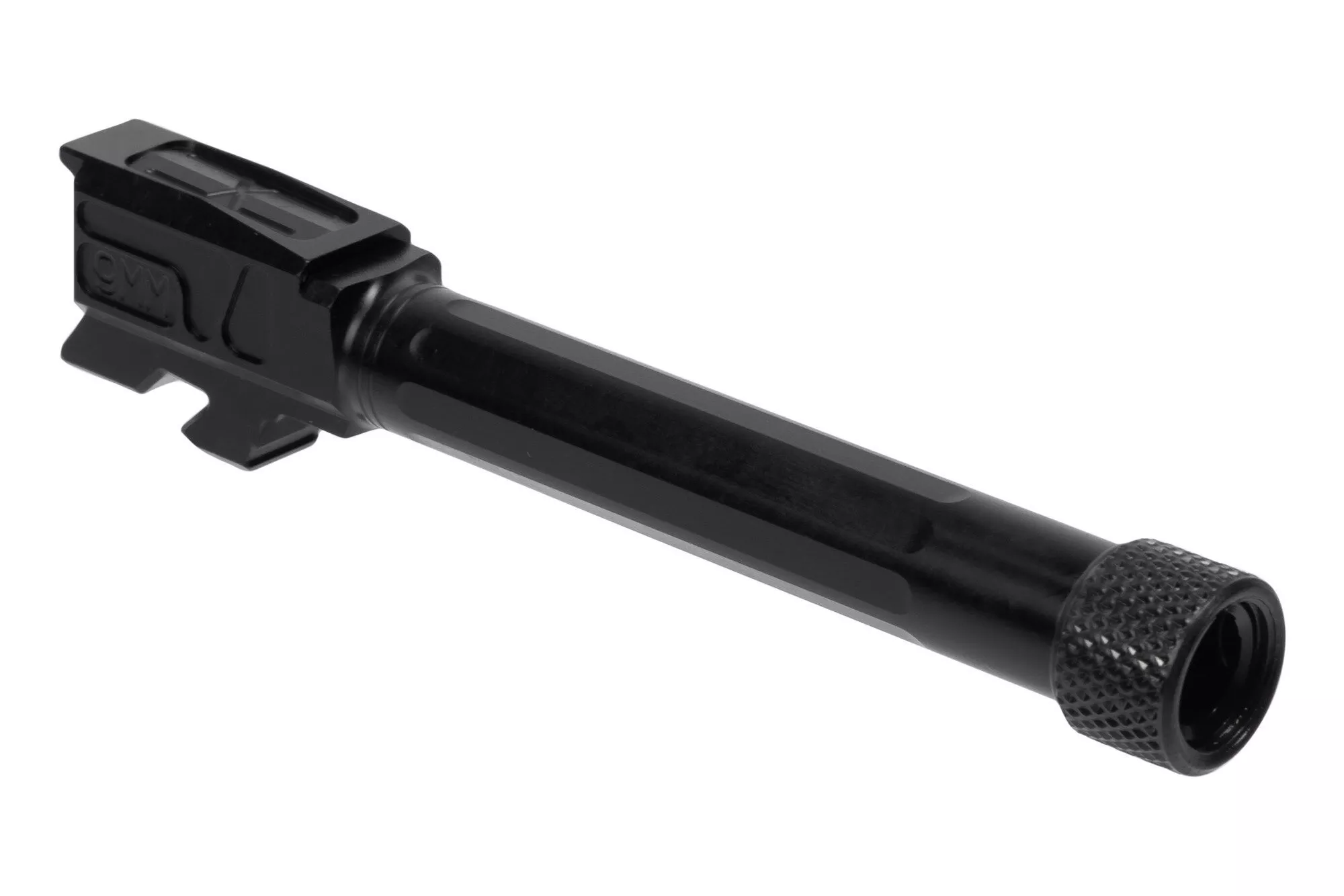 Faxon Firearms Match Series Fluted 9mm Threaded Barrel Fits Glock G48 Black Nitride