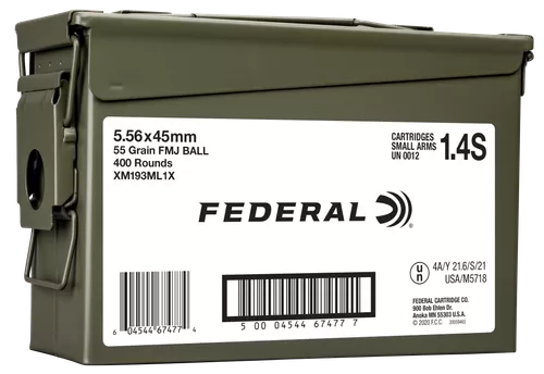 Federal American Eagle - 5.56 Nato 55 gr FMJBT - 420 Rd Ammo Can
