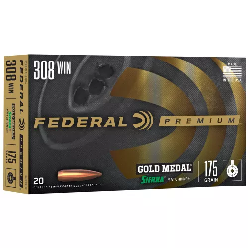 Federal Gold Metal 308 Win 175gr Bthp 20rd