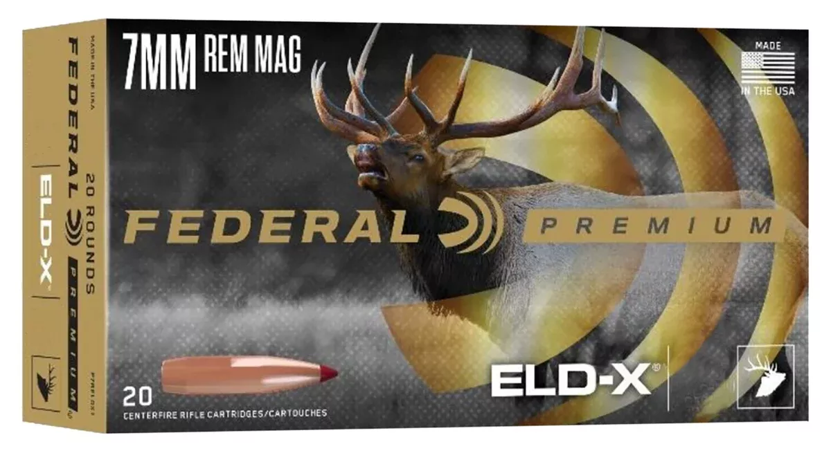 Federal P7RELDX1 Premium ELD-X 7mmRemMag 162gr 20 Per Box/10 Case