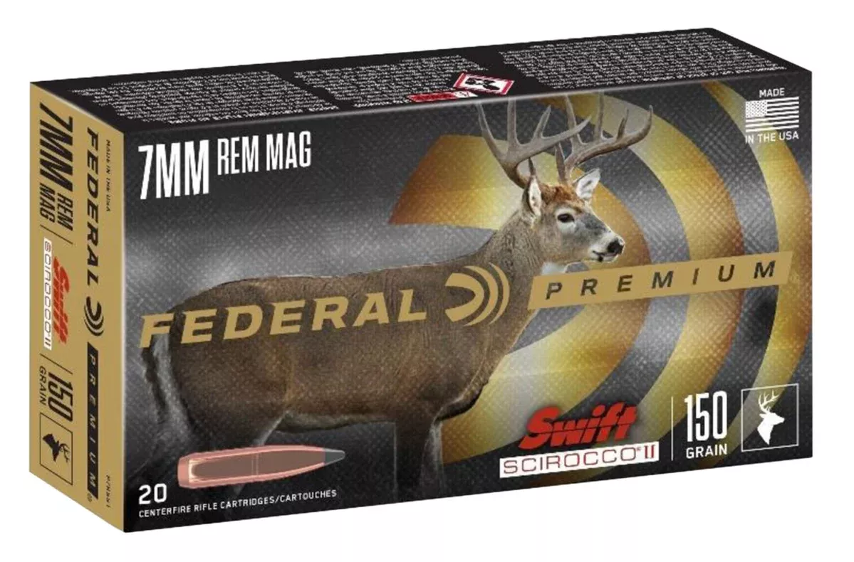 Federal P7RSS1 Premium7mmRemMag 150gr Swift Scirocco II 20 Per Box/10 Case