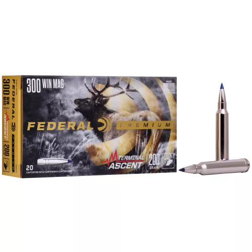 Federal Premium 300 Winchester Magnum 200 Gr Terminal Ascent 20 Round Box
