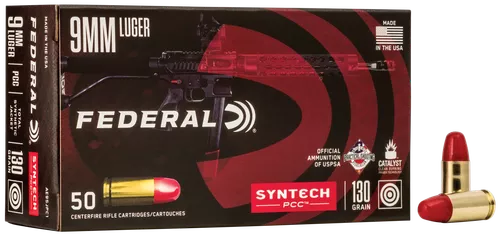 Federal Syntech - 9MM 130Gr Total Synthetic Jacket - 50 Rds