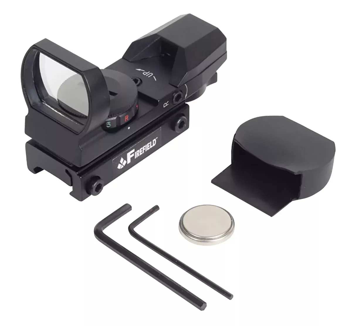 Firefield FF13004 Reflex SightMatte Black 1x33mm Red/Green Multi Reticle, Weaver Mount