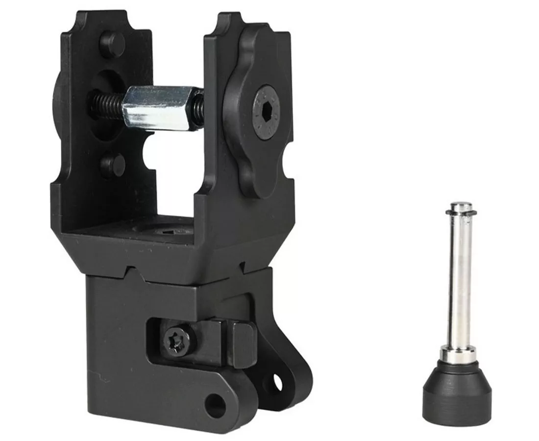 Folding Buttstock Adapter for AKMS (Under Folder) by GPN Armor Black