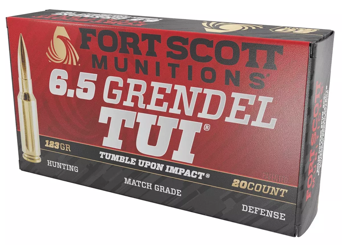 Fort Scott Munitions 65GR123SCV2 Tumble Upon Impact (TUI) Rifle 6.5Grendel 123gr Solid Copper Spun 20 Per Box/10 Case