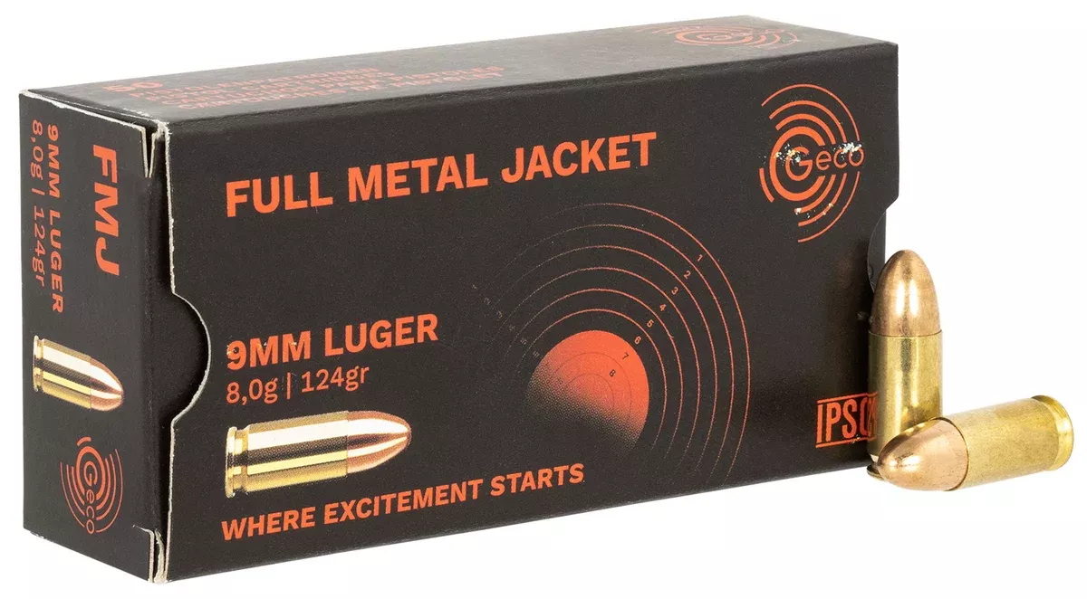 Foxtrot LLC 210040050 9mm 124 gr Full Metal Jacket (FMJ) 50 Per Box/20 Cs