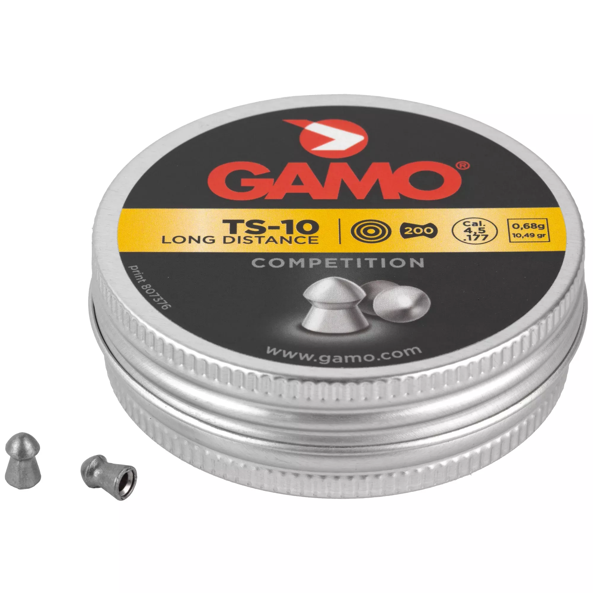 Gamo TS-10 .177 Pellets 200-Count – Precision Lead Pellets for Target Shooting