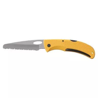 Gerber 06971N E-Z Out Rescue Folding Knife 3.50" Clip Point Serrated Edge Blade, Yellow SoftGrip Handle