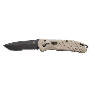 Gerber 30-000717N Propel Downrange Auto Knife 3.50" S30V Tanto Partially Serrated Edge Blade, G10 Handle